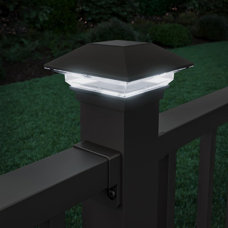 Deckorators Store 2-1/2 in. x 2-1/2 in. Black Solar Post Cap - Image 4